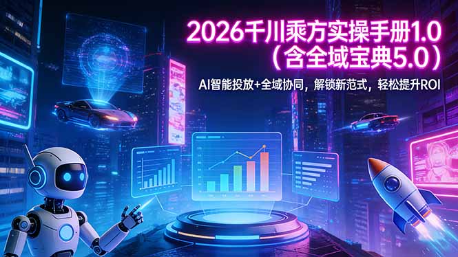 2026 千川乘方实操手册 1.0(含全域宝典 5.0-huitchan网创