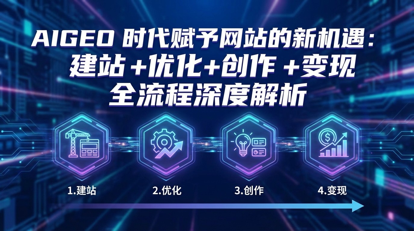 AIGEO+时代赋予网站的新机遇：建站+优化+创作+变现+全流程深度解析-huitchan网创