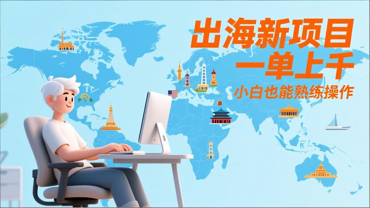 出海新项目，一单上千，小白也能熟练操作-huitchan网创