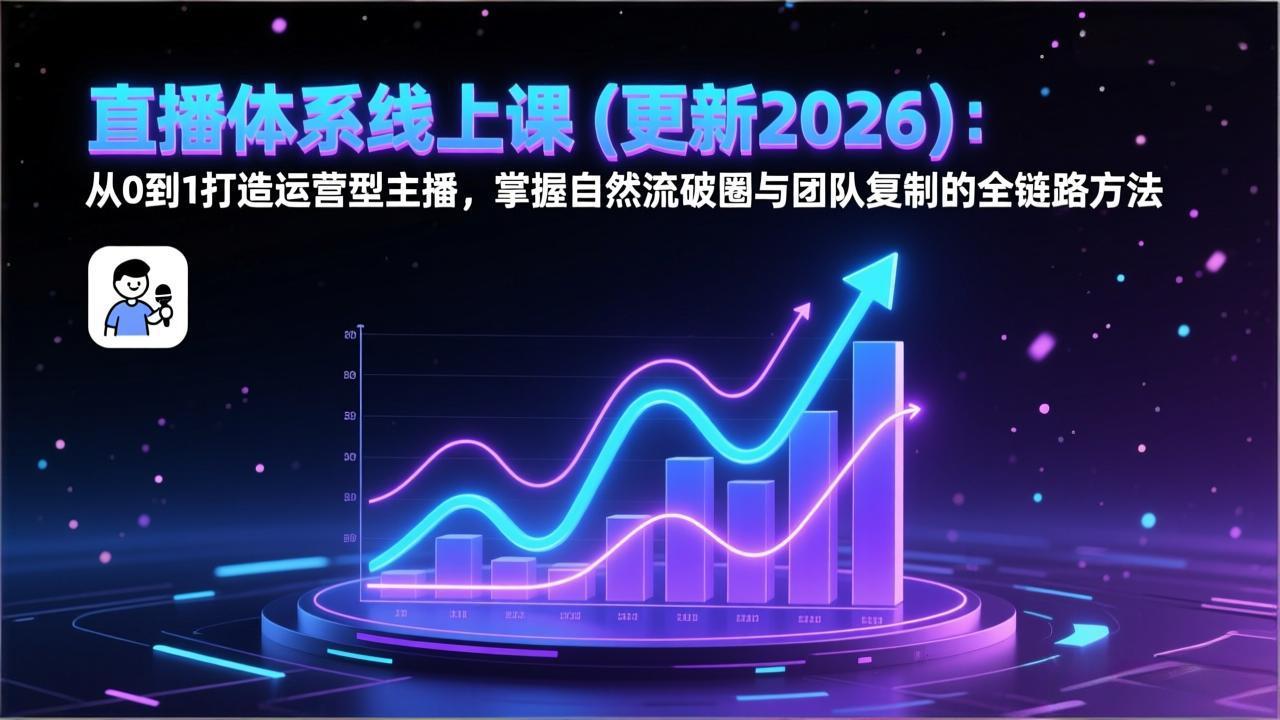 直播体系线上课(更新3月-huitchan网创