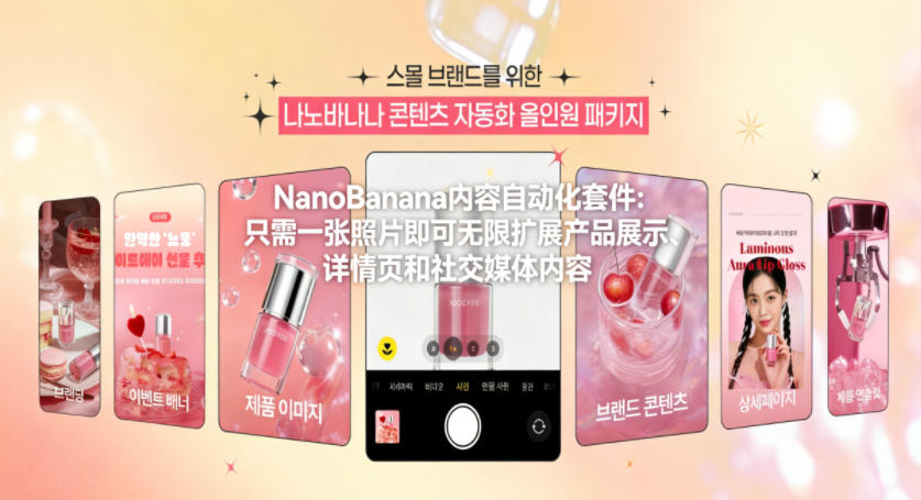 NanoBanana内容自动化套件：只需一张照片即可无限扩展产品展示、详情页和社交媒体内容！-huitchan网创