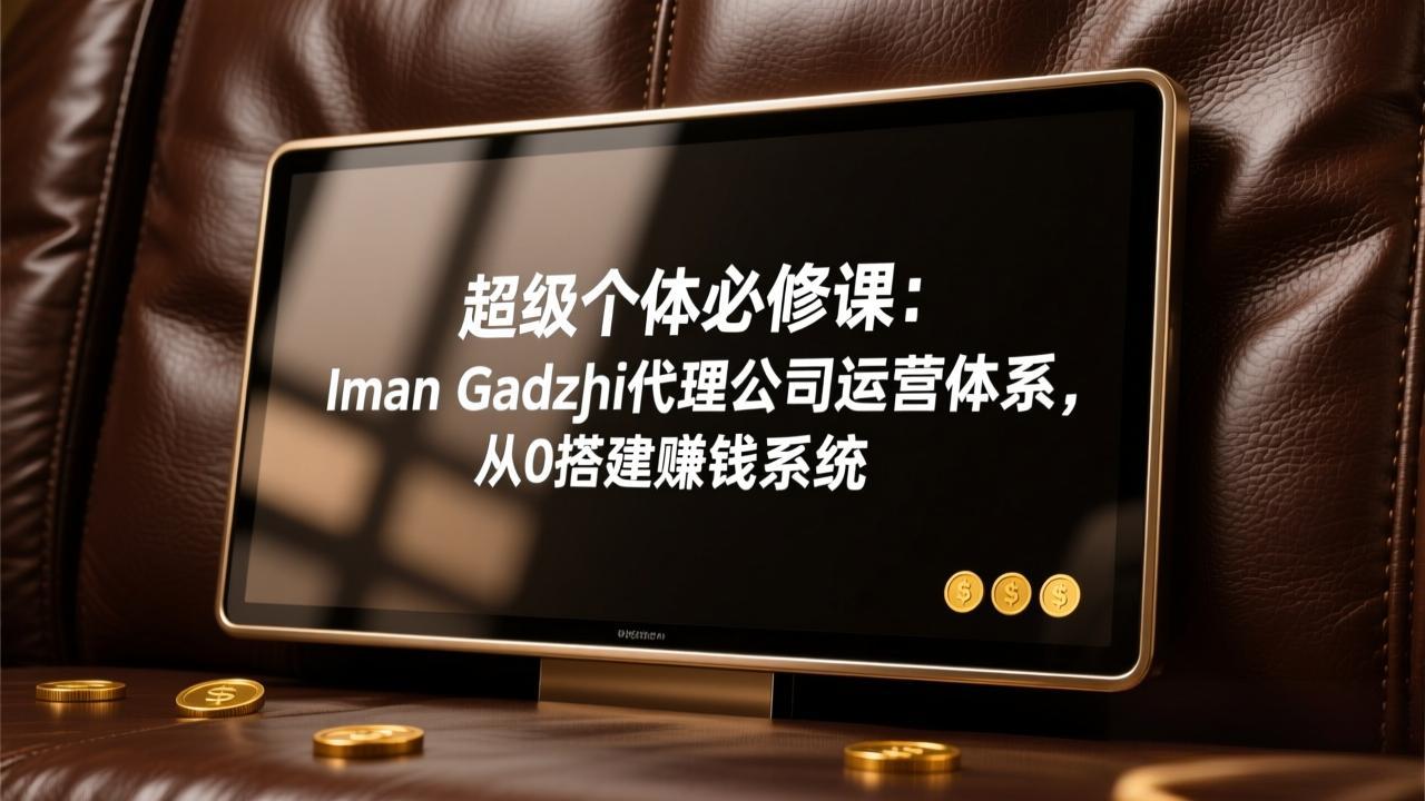 超级个体必修课：Iman Gadzhi代理公司运营体系，从0搭建赚钱系统-huitchan网创