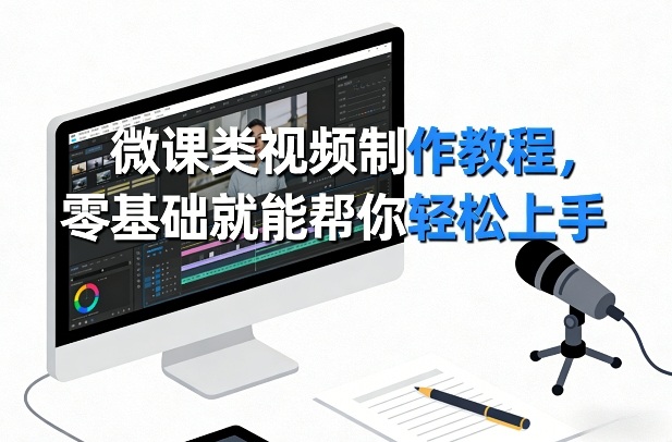 微课类视频制作教程，零基础就能帮你轻松上手-huitchan网创