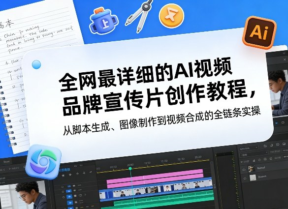 全网最详细的AI视频品牌宣传片创作教程，从脚本生成、图像制作到视频合成的全链条实操-huitchan网创