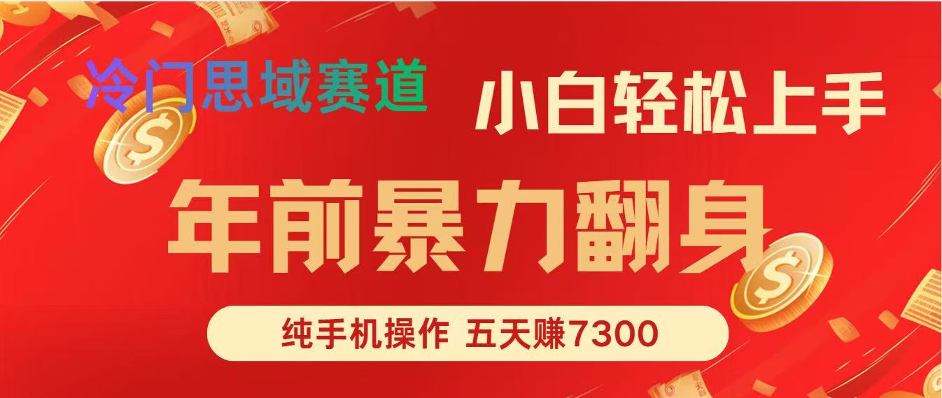 年前爆火项目，5天赚了7300-huitchan网创