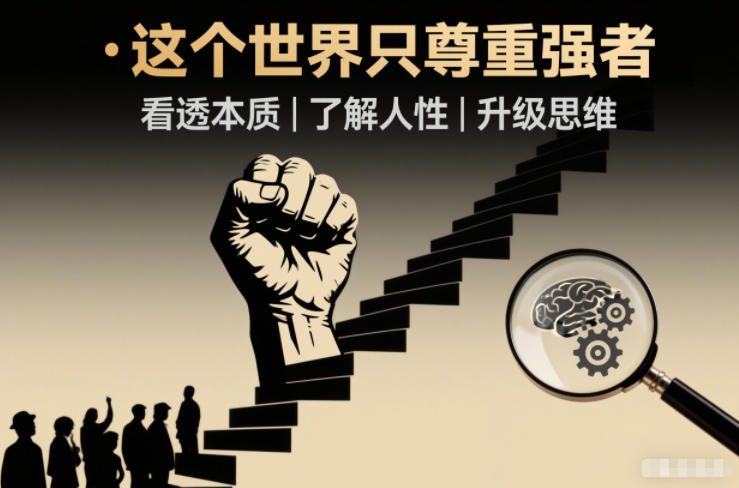 开悟1.0：这个世界只尊重强者，看透本质-了解人性-升级思维-huitchan网创