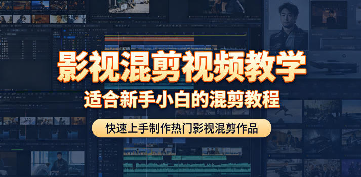 影视混剪视频教学，适合新手小白的混剪教程，快速上手制作热门影视混剪作品-huitchan网创