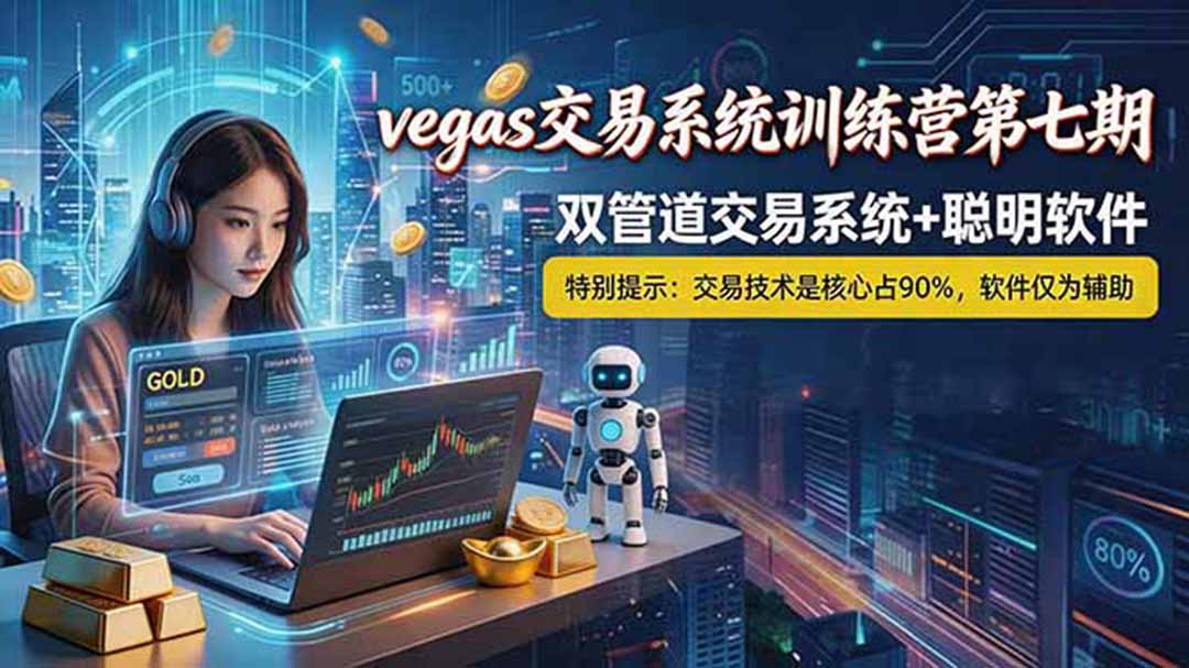 【海外美金AI搬砖】Vegas交易技术+聪明软件， 黄金期货日赚50-1000U， 长期稳定，小白轻松上手-huitchan网创