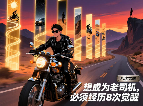 付费文章：想成为老司机，必须经历8次觉醒-huitchan网创