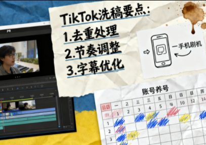 TikTok洗稿剪辑全流程课-huitchan网创
