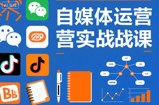自媒体运营实战课，掌握一套系统的自媒体运营底层方法论，成为优秀的内容创作者-huitchan网创