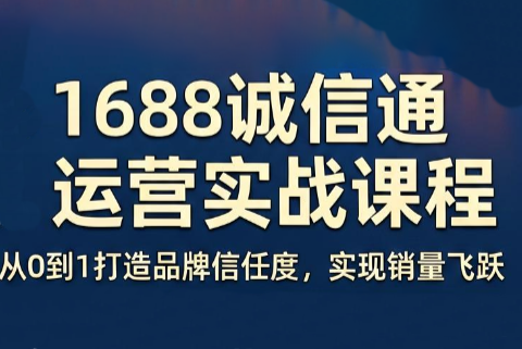 看山老师·阿里巴巴1688诚信通运营课程-huitchan网创