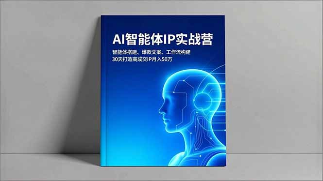 AI智能体IP实战营，智能体搭建、爆款文案、工作流构建，30天打造高成交IP月入50万-huitchan网创
