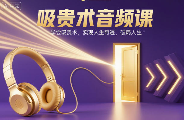 吸贵术音频课，学会吸贵术，实现人生奇迹，破局人生-huitchan网创