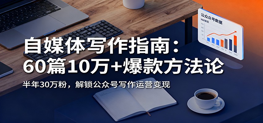 自媒体写作指南：60篇10万+爆款方法论，半年30万粉，解锁公众号写作运营变现-huitchan网创