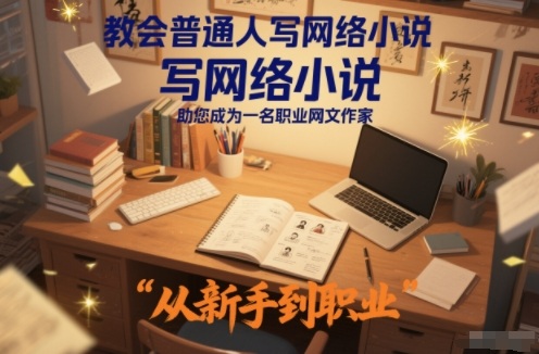 教会普通人写网络小说，助您成为一名职业网文作家-huitchan网创