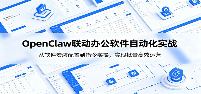 OpenClaw自动化实操课：从软件安装配置到指令实操，实现批量高效运营-huitchan网创