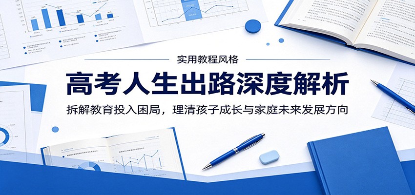 高考人生出路深度解析：拆解教育投入困局，理清孩子成长与家庭未来发展方向-huitchan网创